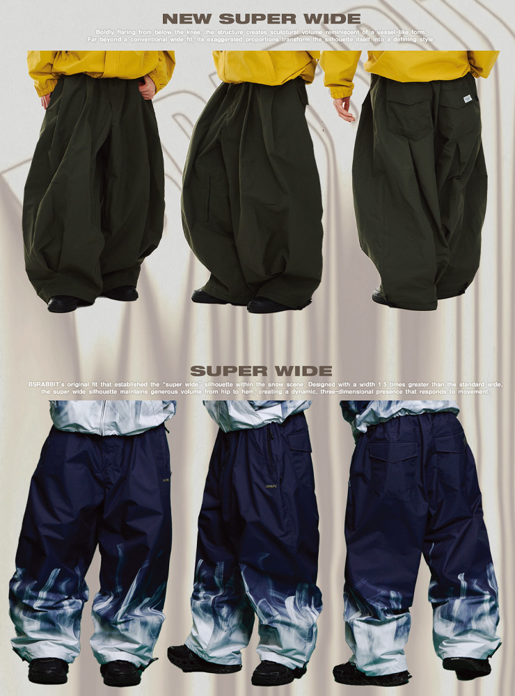 早期予約】2027 BSRABBIT ビーエスラビット Bsrbt Super Wide Jogger