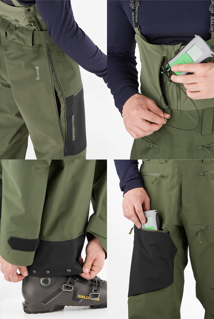 SALOMON 23-24 サロモン S/LAB QST GORE-TEX PRO BIB エスラボ
