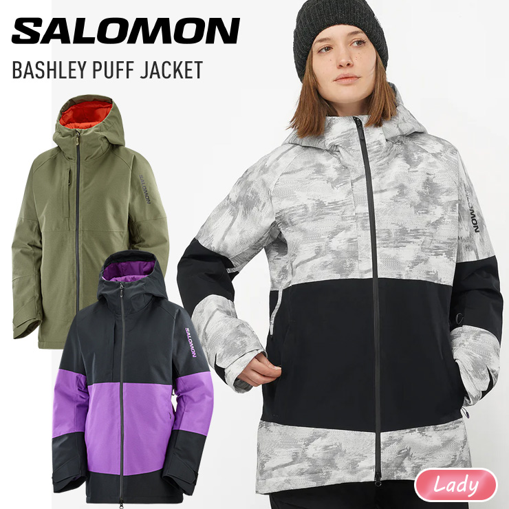 23-24 SALOMON サロモン BASHLEY PUFF JACKET W レディース スノージャケット スノーボード スキー ウェア