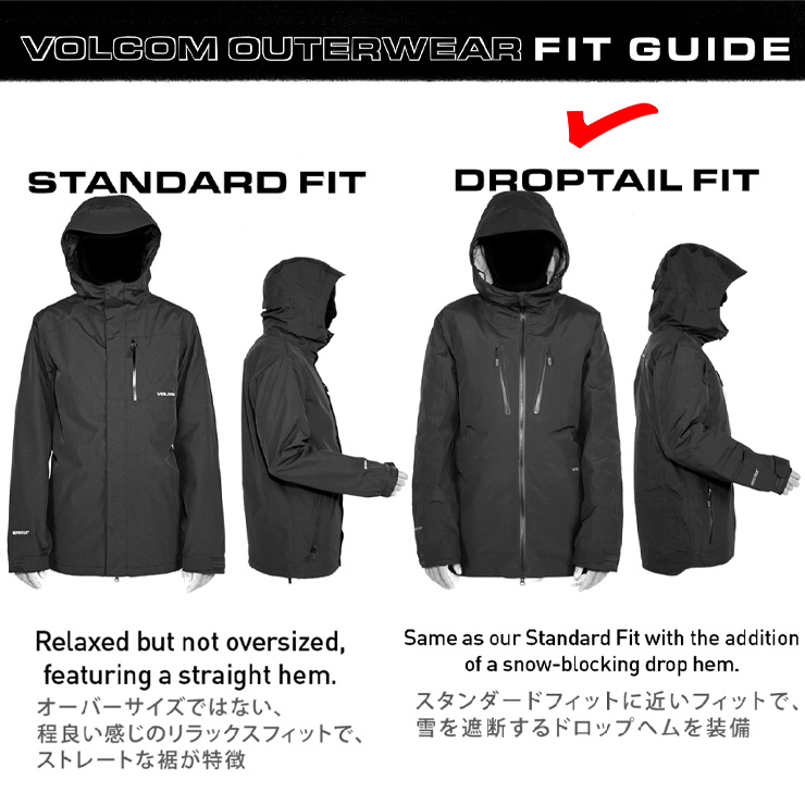 VOLCOM 正規品 22-23 ボルコム GUCH STRETCH GORE JKT ゴアテックス 