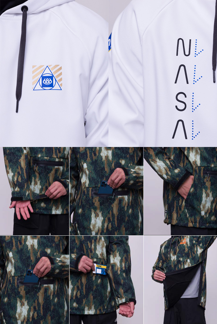 686（シックスエイトシックス） 23-24 686 Waterproof Hoody 撥水加工