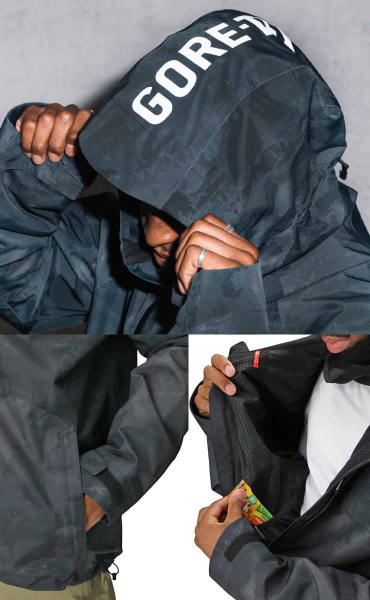 241 GORE-TEX アノラックジャケット Mサイズ　スノーボード 686 25-26 GORE-TEX FRAGMENT SHELL ANORAK ゴアテックス