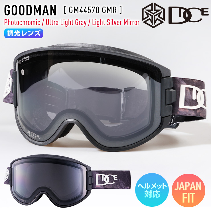 DICE（ダイス） 2025 DICE GOODMAN グッドマン スノーボード ゴーグル