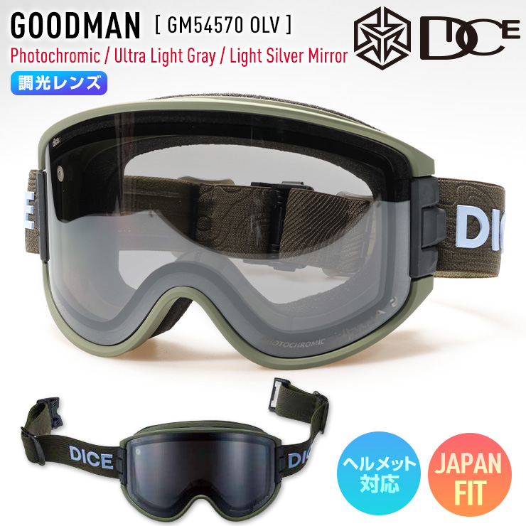 DICE（ダイス） 2026 DICE GOODMAN グッドマン スノーボード ゴーグル