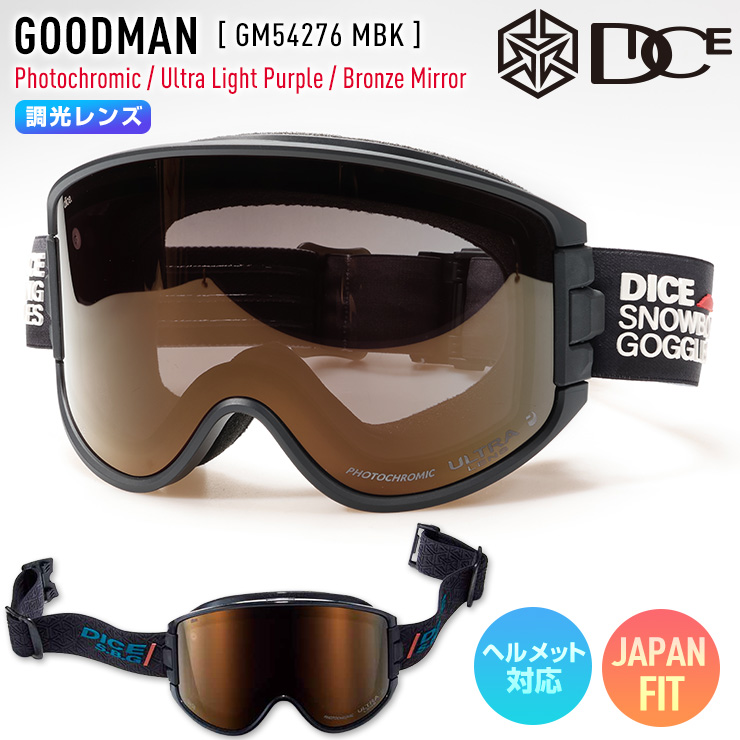 DICE（ダイス） 2026 DICE GOODMAN グッドマン スノーボード ゴーグル