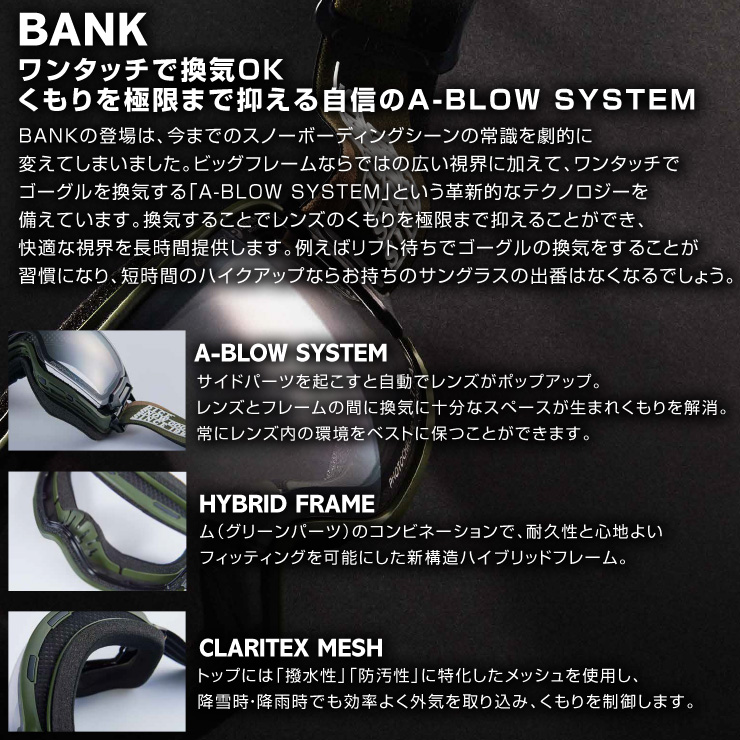 2023 DICE ダイス BANK バンク BK21361MBK レンズ: 偏光ピンク