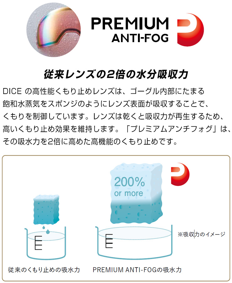 DICE（ダイス） 2026 DICE BANK バンク スノーボード ゴーグル BK55573