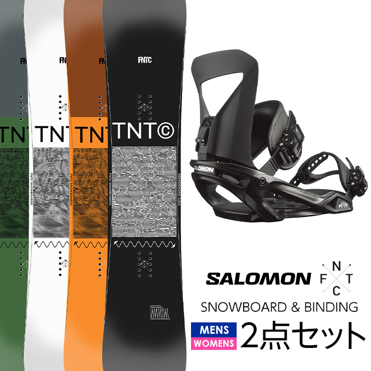 取付無料 FNTC TNT C スノーボード ＆ SALOMON サロモン PACT