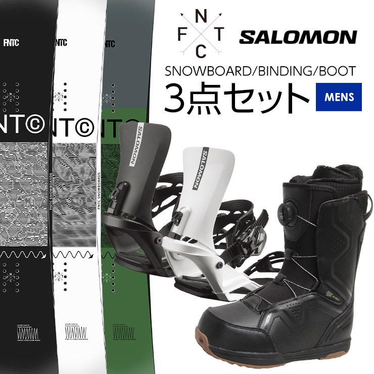 取付無料 FNTC エフエヌティーシー TNT C スノーボード ＆ SALOMON