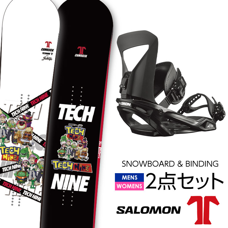 TECH NINE スノーボード ビンディング　ブーツセット バッグ付き TECH NINE スノーボード ビンディングブーツセット バッグ付き