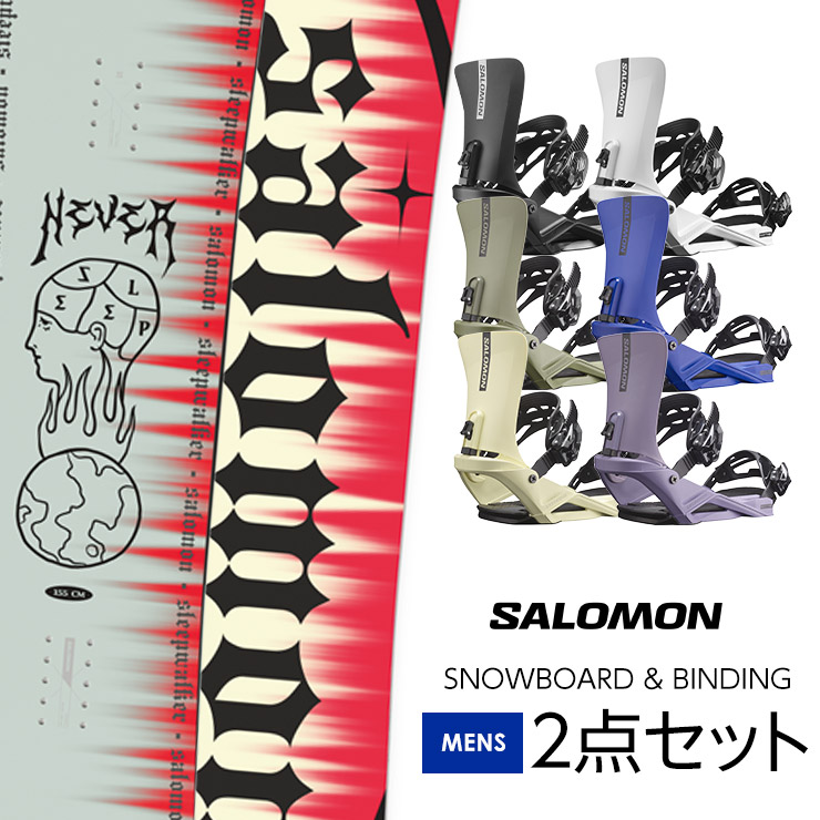 SALOMON スノーボードSLEEPWALKER 158cm 2点セット 2024A/W新作☆送料無料】 SALOMON スノーボードSLEEPWALKER 2点