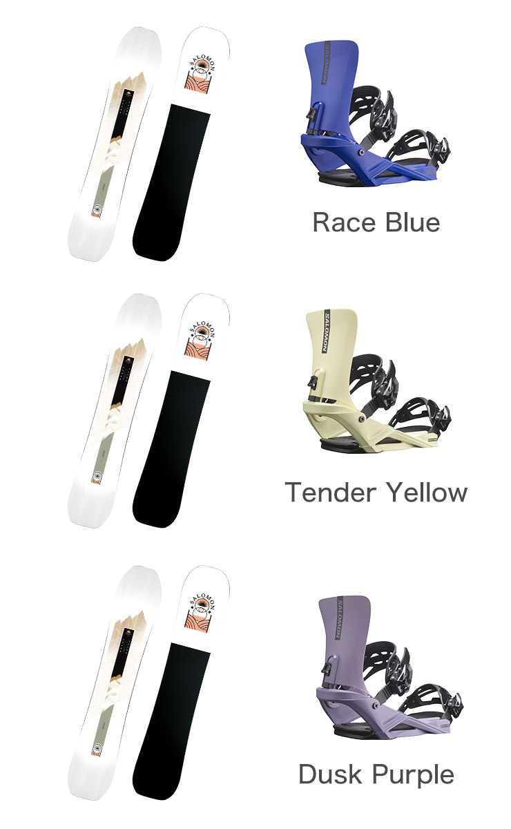 取付無料 SALOMON サロモン BLISS ブリス スノーボード ＆ RHYTHM