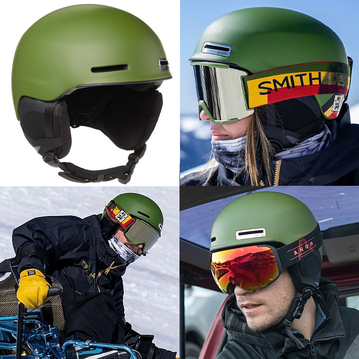 SMITH Maze Mips ヘルメット Lサイズ オリーブ SMITH（スミス） 正規品 22-23 SMITH Maze MIPS メイズミップス