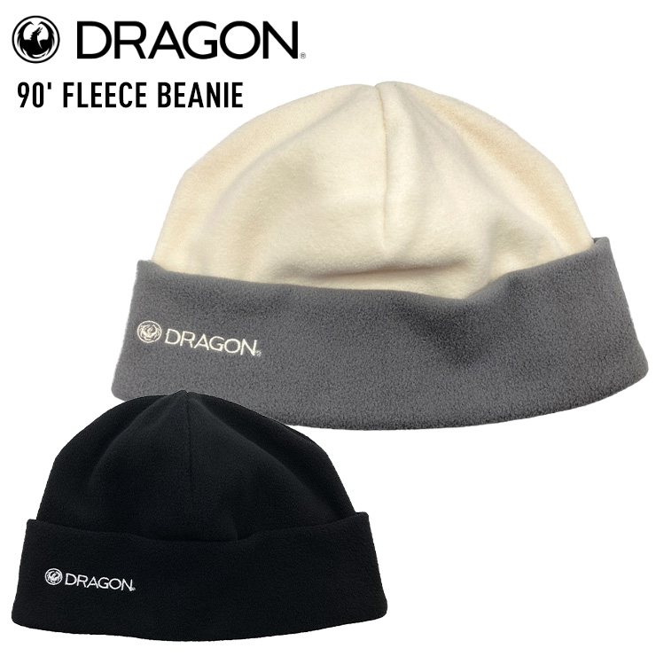 23-24 DRAGON ドラゴン 90' FLEECE BEANIE フリ−ス ビーニー ニット帽 防寒 スノーボード スキー