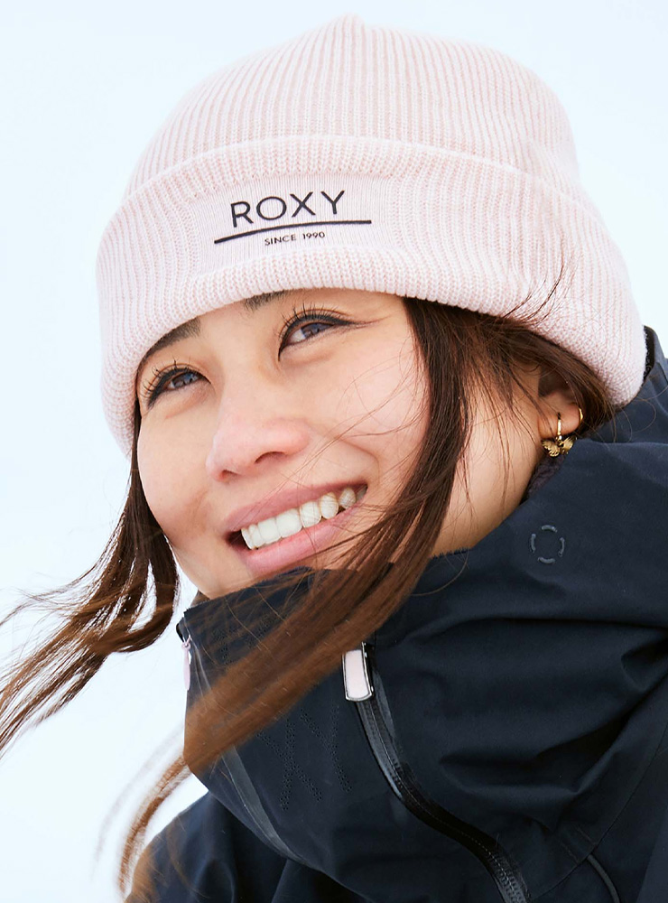 【美品】ROXY スノーボードウェアセット　ネックウォーマー、ニット帽付き 在庫限り] 24-25 ニット帽 ロキシー ROXY ビーニー ERJHA04287