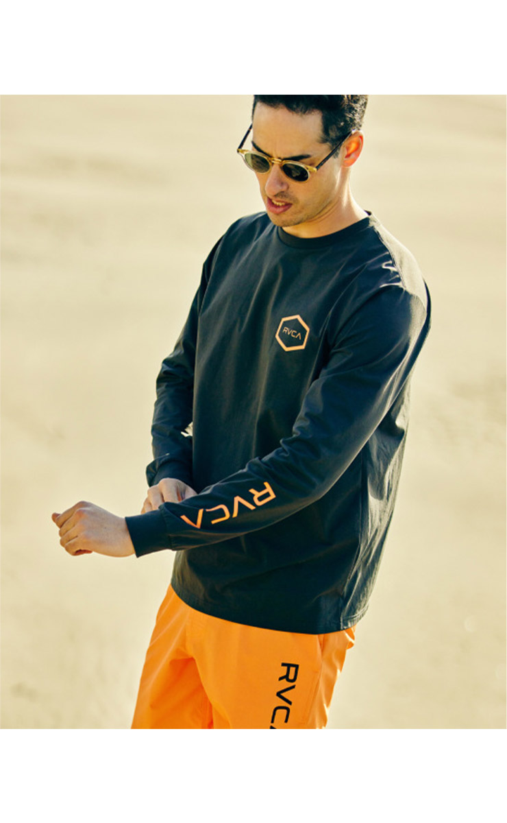 RVCA ルーカ メンズ SURF TEE HEX SURF LS ラッシュガード BD041851