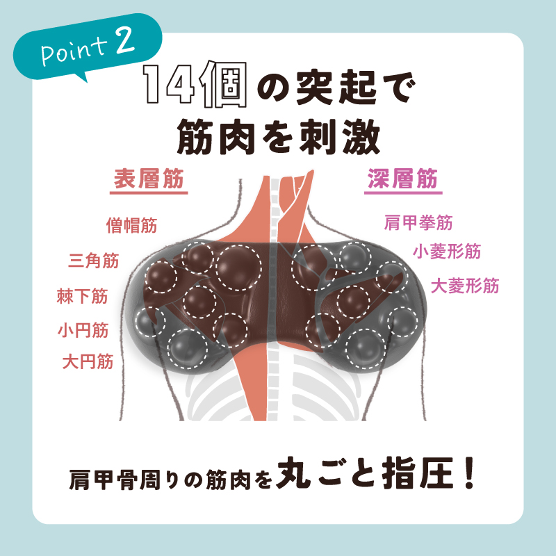 肩甲骨はがし枕 ストレッチ 器具 マッサージ用品 肩 肩甲骨 肩こり マッサージ ほぐし ストレッチ 健康グッズ 指圧 コリ ラシエム |  | 09