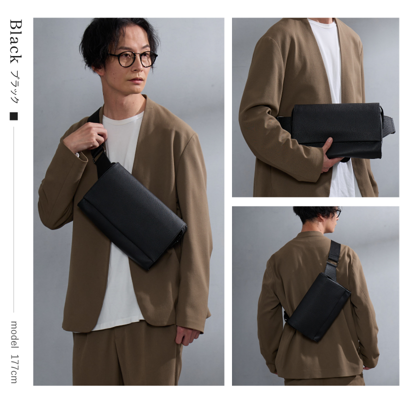 ボディバッグ ショルダーバッグ メンズ レディース 本革 大容量 使いやすい おしゃれ 30代 40代 50代 ラシエム |  | 18