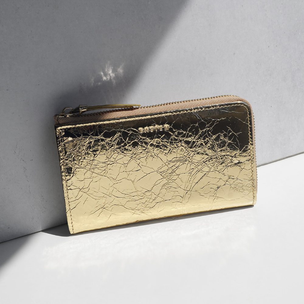 長財布 レディース 本革 小さい長財布 小さめ 小さい財布 短い長財布 ゴールド L字ファスナー スキミング防止 30代 40代 50代 ラシエム | LASIEM | 01