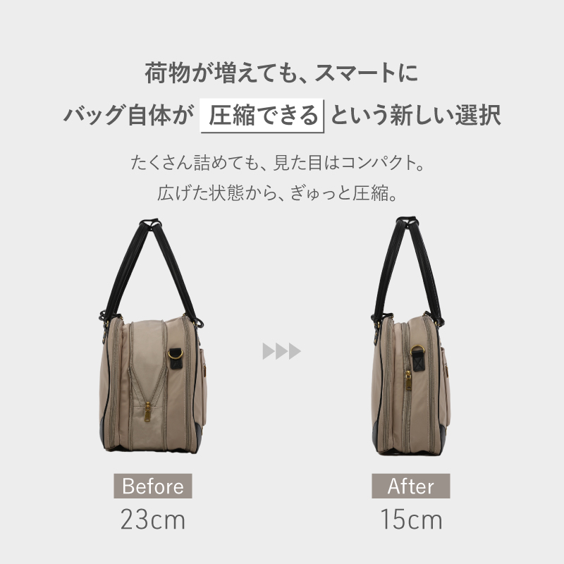 ボストンバッグ レディース 旅行 圧縮 バッグ 大容量 二泊三日 旅行バッグ 旅行カバン トラベルバッグ ラシエム | LASIEM | 10