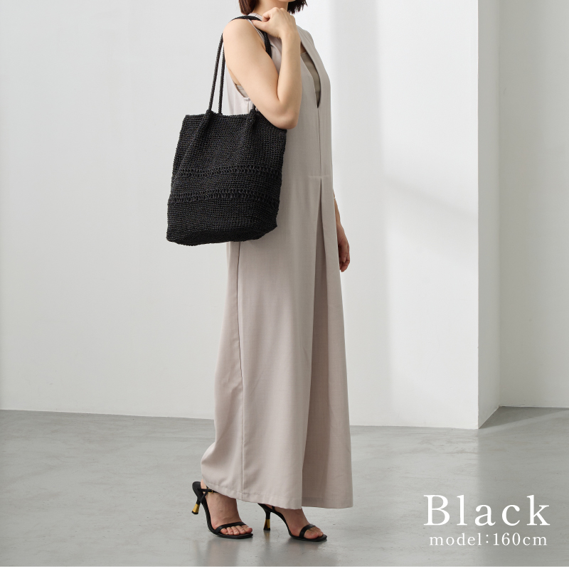 かごバッグ トートバッグ レディース A4 通勤バッグ 軽い 軽量 メタリック コード編み 編み込み ラシエム | LASIEM | 11