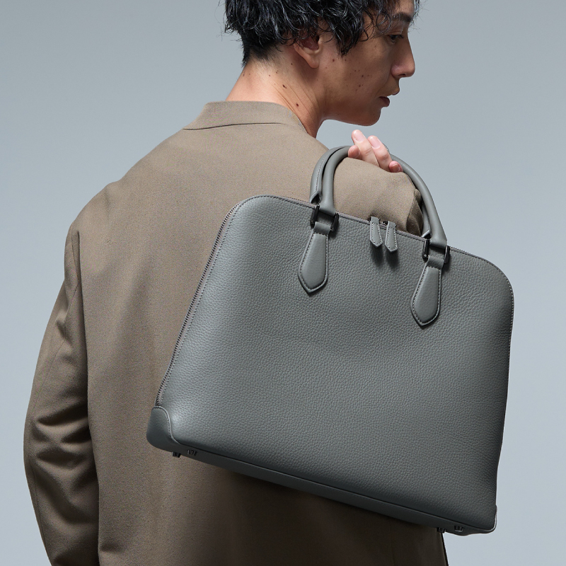 ビジネスバッグ メンズ 本革 ブリーフケース 軽量 自立 トートバッグ