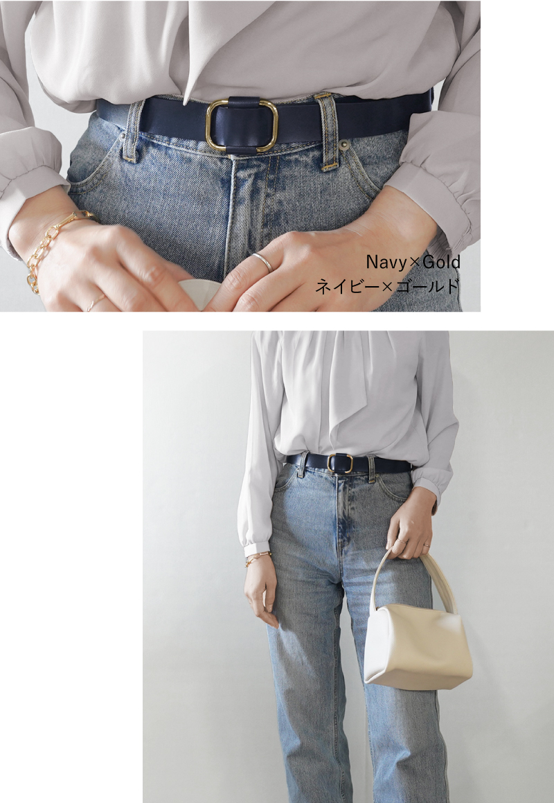 ＼1/3までクーポンで20％off／ベルト レディース 本革 レザー 長さ調節可能 サイズ調整 細い 細め スリム ジーンズ おしゃれ ラシエム | LASIEM | 23