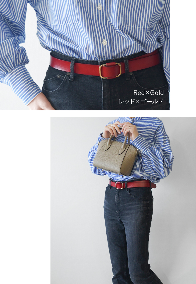 ＼1/3までクーポンで20％off／ベルト レディース 本革 レザー 長さ調節可能 サイズ調整 細い 細め スリム ジーンズ おしゃれ ラシエム | LASIEM | 25