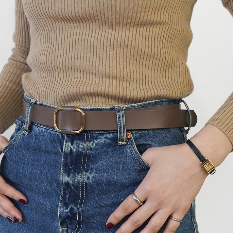＼1/3までクーポンで20％off／ベルト レディース 本革 レザー 長さ調節可能 サイズ調整 細い 細め スリム ジーンズ おしゃれ ラシエム | LASIEM | 08