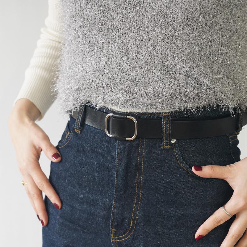 ＼1/3までクーポンで20％off／ベルト レディース 本革 レザー 長さ調節可能 サイズ調整 細い 細め スリム ジーンズ おしゃれ ラシエム | LASIEM | 09