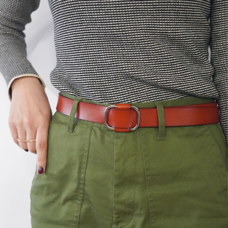 ＼1/3までクーポンで20％off／ベルト レディース 本革 レザー 長さ調節可能 サイズ調整 細い 細め スリム ジーンズ おしゃれ ラシエム | LASIEM | 10