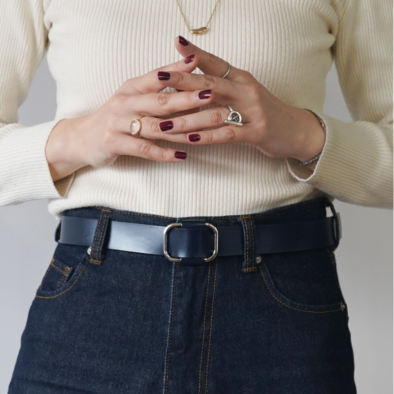 ＼1/3までクーポンで20％off／ベルト レディース 本革 レザー 長さ調節可能 サイズ調整 細い 細め スリム ジーンズ おしゃれ ラシエム | LASIEM | 11