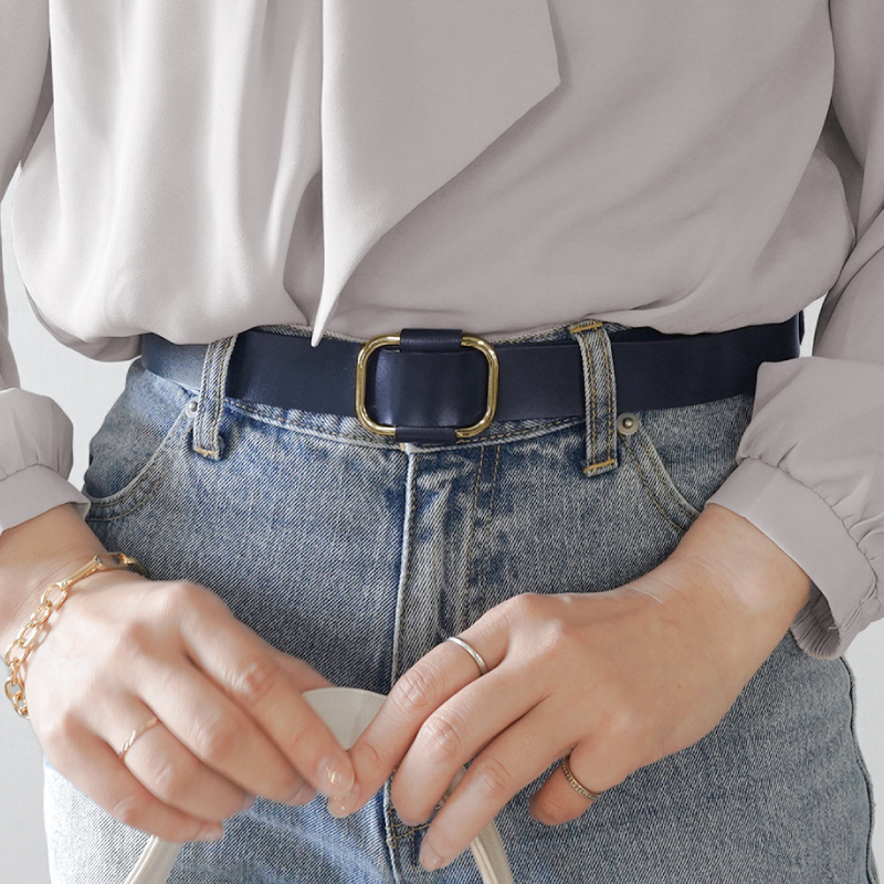 ＼1/3までクーポンで20％off／ベルト レディース 本革 レザー 長さ調節可能 サイズ調整 細い 細め スリム ジーンズ おしゃれ ラシエム | LASIEM | 05