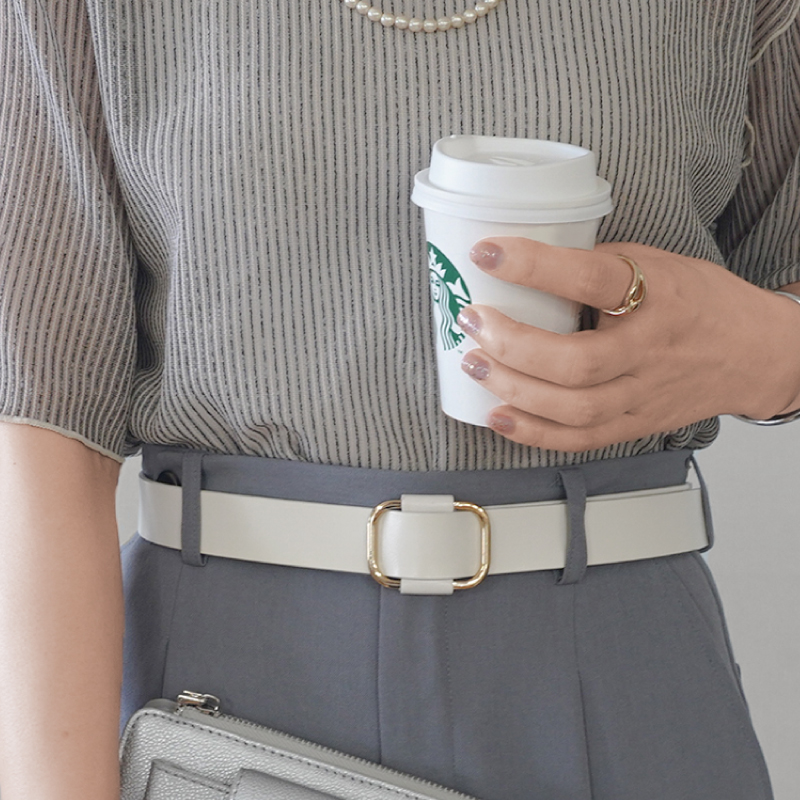 ＼1/3までクーポンで20％off／ベルト レディース 本革 レザー 長さ調節可能 サイズ調整 細い 細め スリム ジーンズ おしゃれ ラシエム | LASIEM | 07