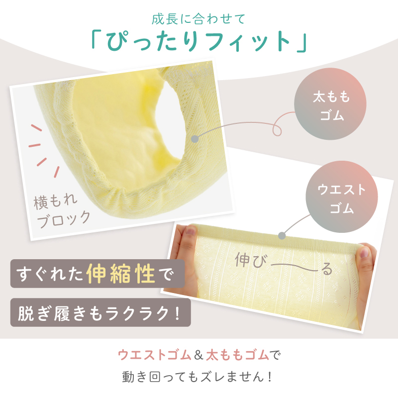 ＼1/3までクーポンで20％off／トレーニングパンツ トイトレ トレパン キッズ 保育園 幼稚園 6層 女の子 男の子 90 100 110 4枚組 ラシエム |  | 15