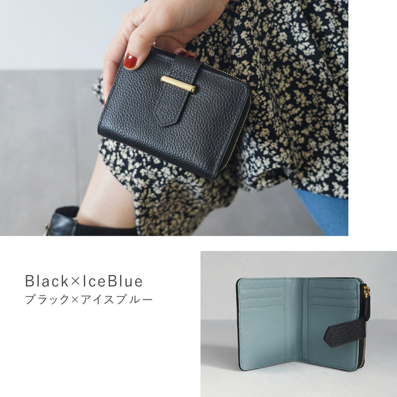 ＼1/3までクーポンで20％off／二つ折り財布 レディース 本革 ミニ財布 小さい財布 コンパクト ブランド 使いやすい 30代 40代 50代 ラシエム | LASIEM | 12