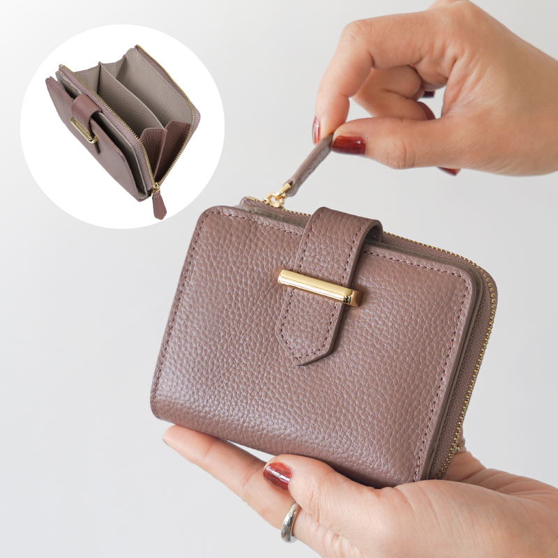 ＼1/3までクーポンで20％off／二つ折り財布 レディース 本革 ミニ財布 小さい財布 コンパクト ブランド 使いやすい 30代 40代 50代 ラシエム | LASIEM | 03