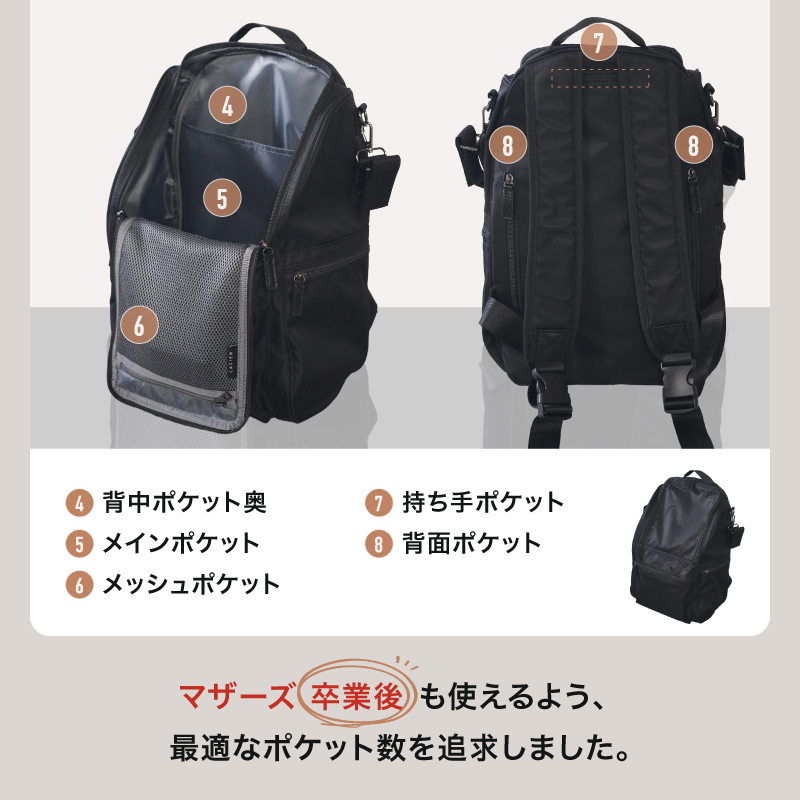 ＼1/3までクーポンで20％off／マザーズバッグ リュック リニューアル 大容量 軽量 軽い レディース メンズ 通勤 通学 シンプル おしゃれ 出産祝い ラシエム |  | 08