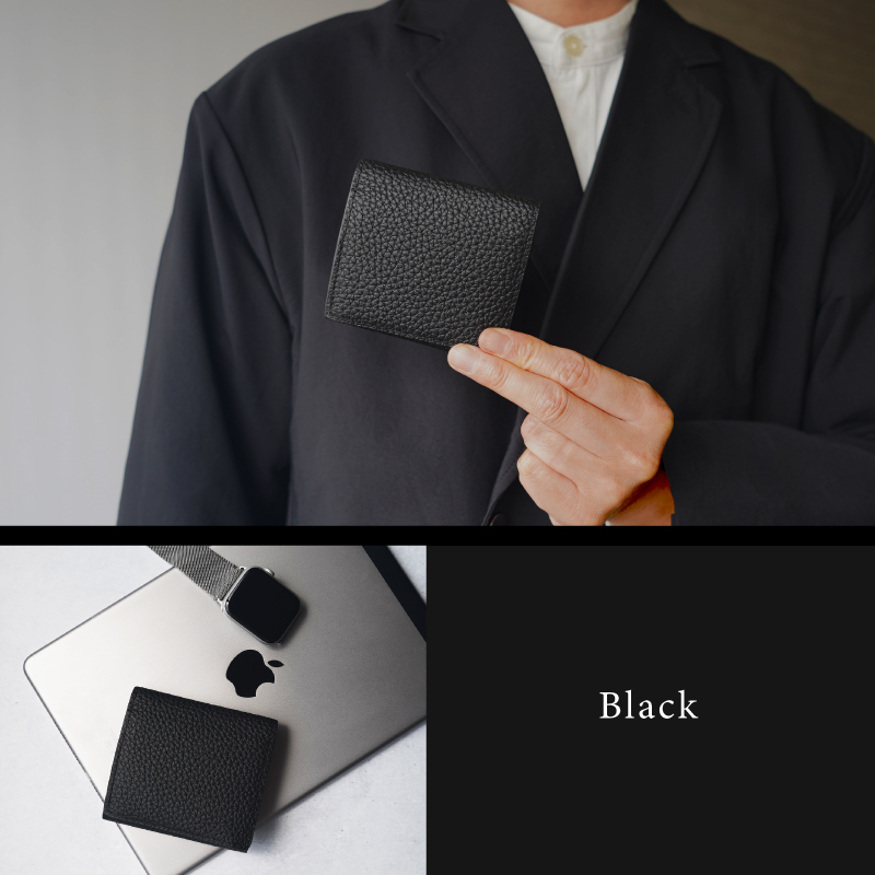 二つ折り財布 メンズ 本革 ミニ財布 薄型 小さい コンパクト 牛革 カード収納 30代 40代 50代 ラシエム | LASIEM | 18