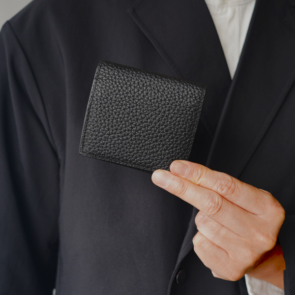 二つ折り財布 メンズ 本革 ミニ財布 薄型 小さい コンパクト 牛革 カード収納 30代 40代 50代 ラシエム | LASIEM | 01
