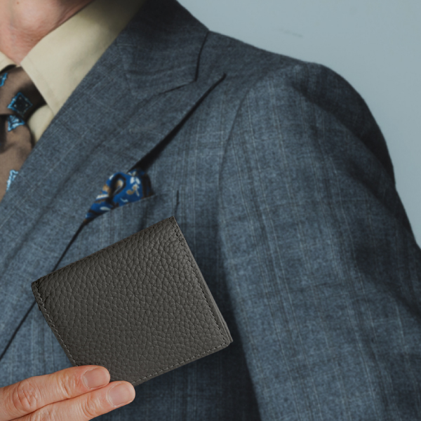二つ折り財布 メンズ 本革 ミニ財布 薄型 小さい コンパクト 牛革 カード収納 30代 40代 50代 ラシエム | LASIEM | 04