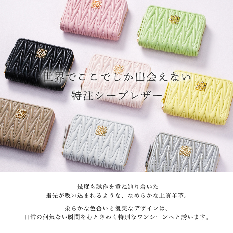 ミニ財布 レディース 本革 軽い 薄型 コンパクト 小さい財布 ブランド 使いやすい 30代 40代 50代 ラシエム | LASIEM | 09