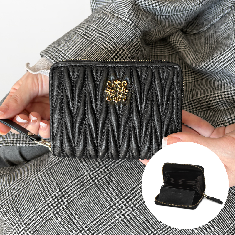 ミニ財布 レディース 本革 軽い 薄型 コンパクト 小さい財布 ブランド 使いやすい 30代 40代 50代 ラシエム | LASIEM | 01