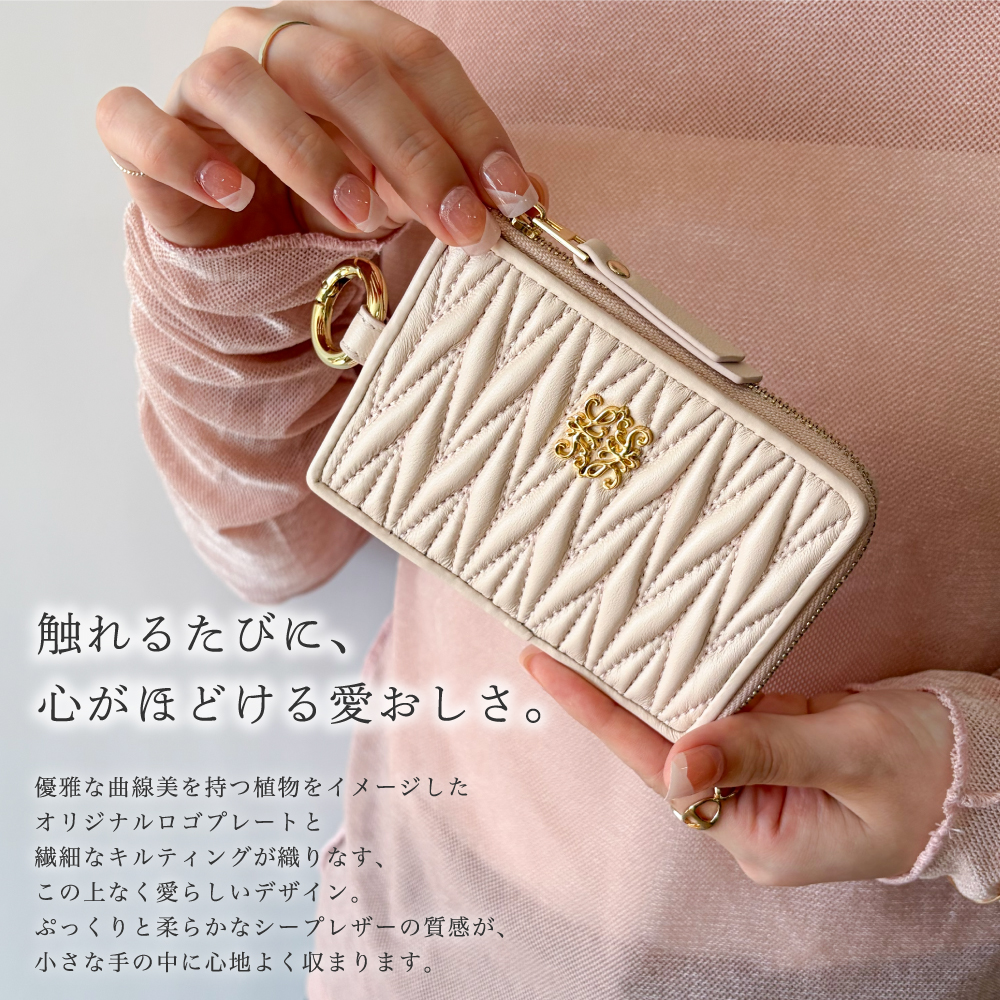 フラグメントケース レディース 本革 薄型 ミニ財布 小さい財布 スリム カードケース 30代 40代 50代 ラシエム | LASIEM | 13