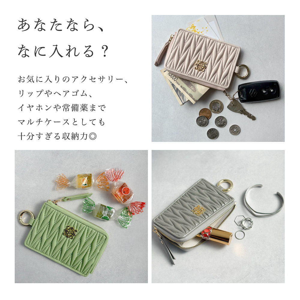 フラグメントケース レディース 本革 薄型 ミニ財布 小さい財布 スリム カードケース 30代 40代 50代 ラシエム | LASIEM | 21