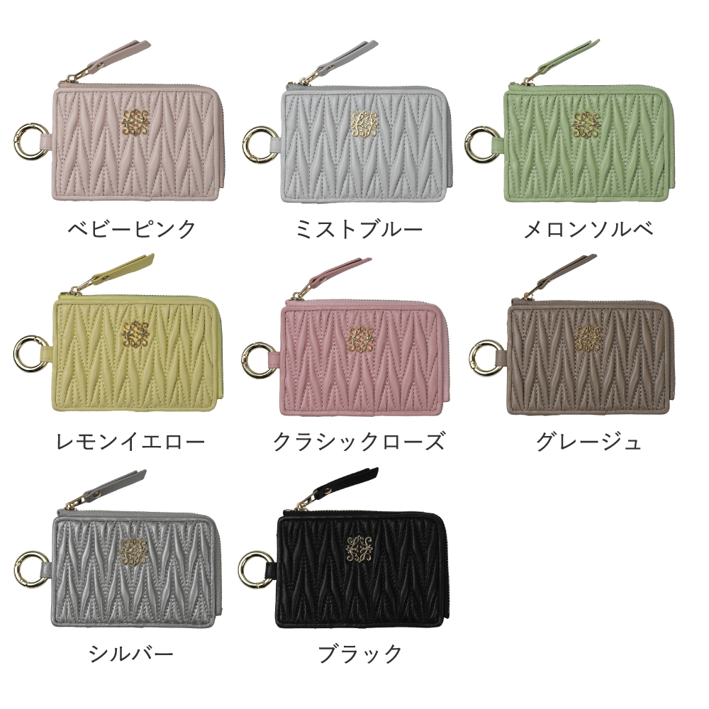 フラグメントケース レディース 本革 薄型 ミニ財布 小さい財布 スリム カードケース 30代 40代 50代 ラシエム | LASIEM | 26