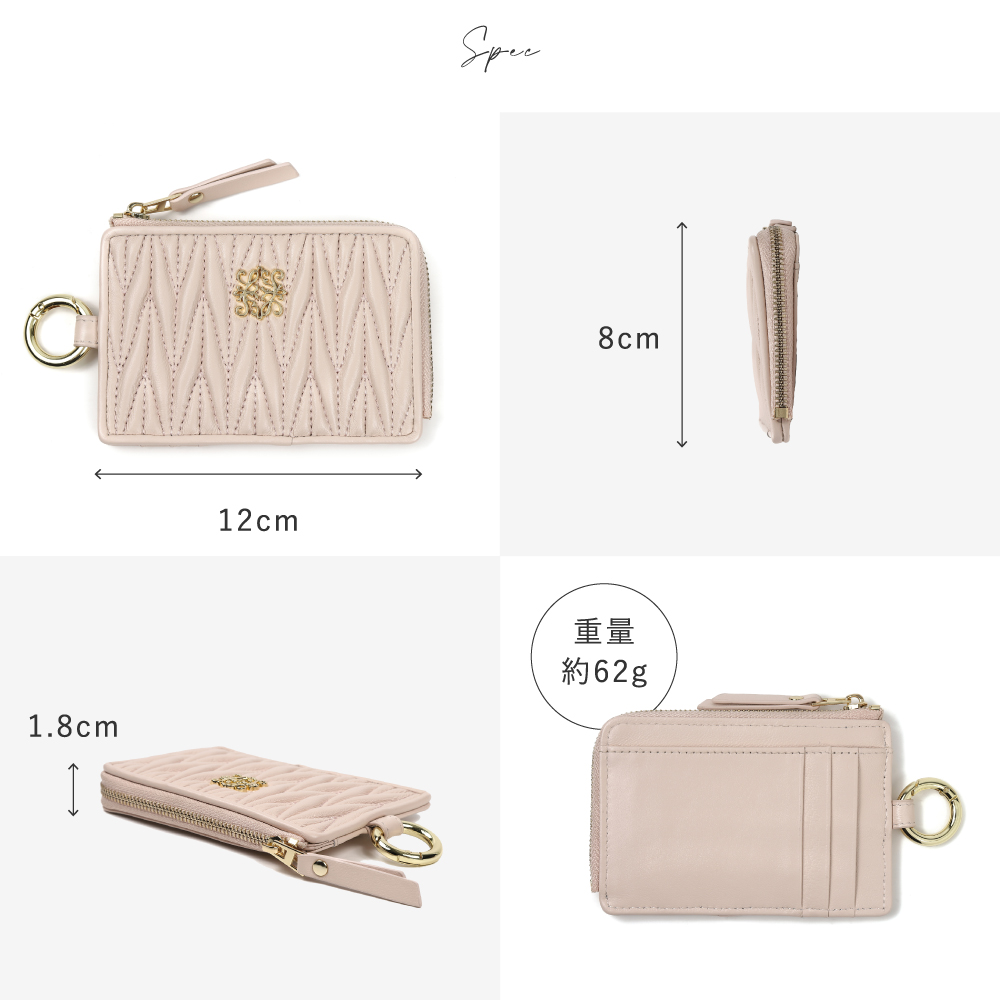 フラグメントケース レディース 本革 薄型 ミニ財布 小さい財布 スリム カードケース 30代 40代 50代 ラシエム | LASIEM | 27