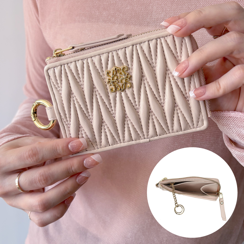 フラグメントケース レディース 本革 薄型 ミニ財布 小さい財布 スリム カードケース 30代 40代 50代 ラシエム | LASIEM | 08