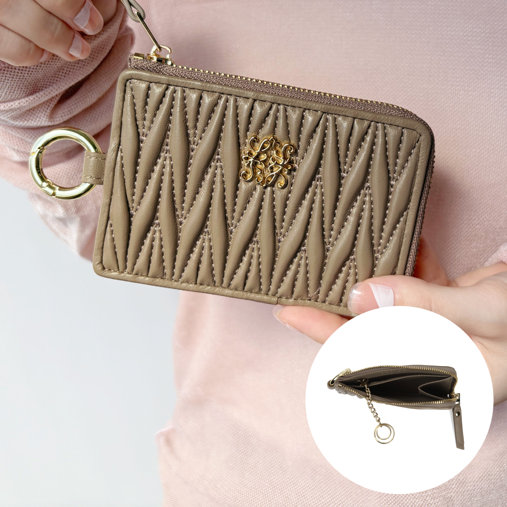 フラグメントケース レディース 本革 薄型 ミニ財布 小さい財布 スリム カードケース 30代 40代 50代 ラシエム | LASIEM | 03