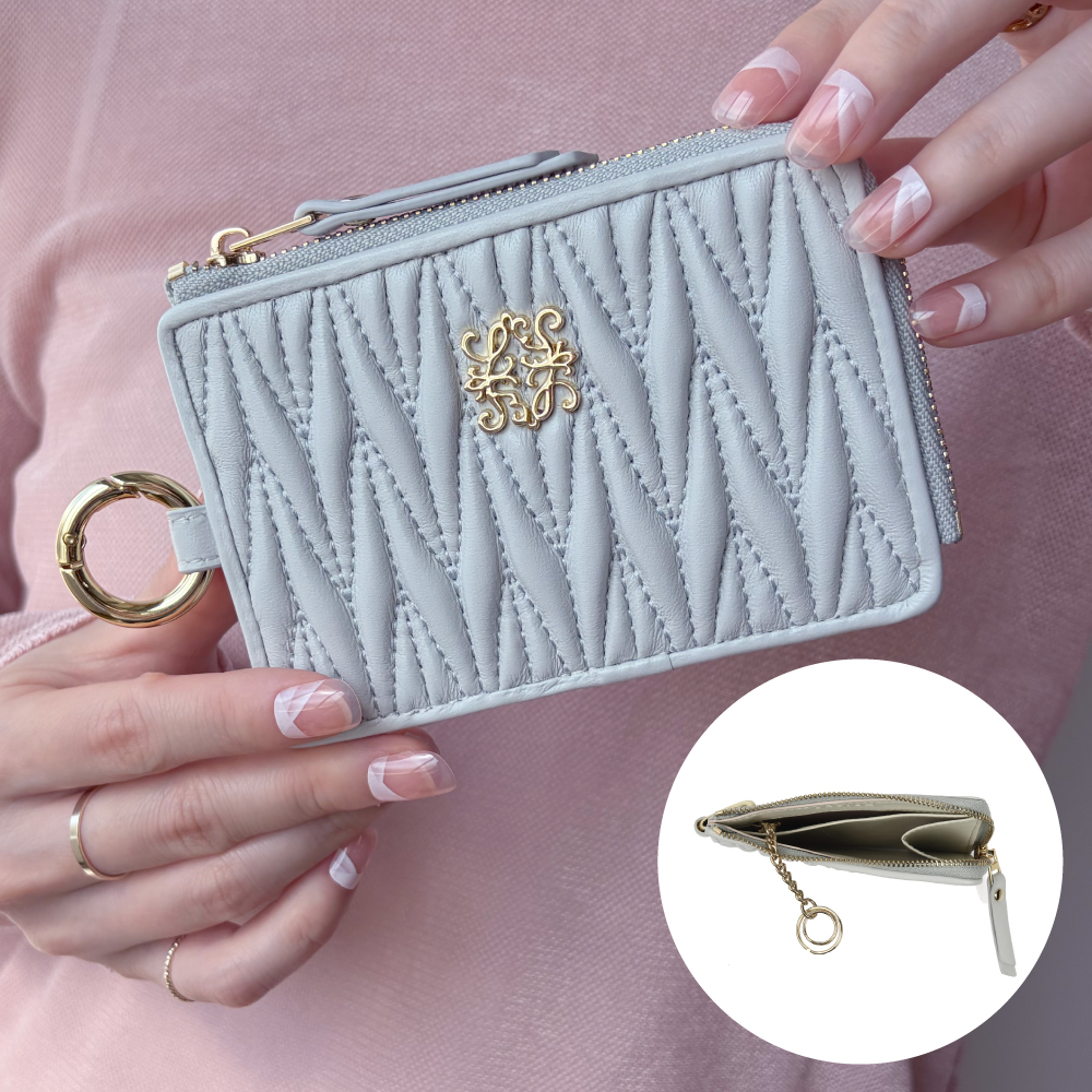 フラグメントケース レディース 本革 薄型 ミニ財布 小さい財布 スリム カードケース 30代 40代 50代 ラシエム | LASIEM | 07